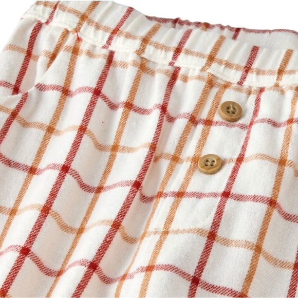 Cloud Island 2 Piece Knit Sweater and Plaid Pant Set 3-6 Months - Picture 3 of 4